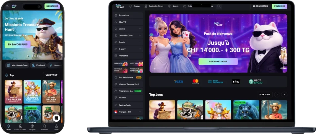 WinPlace Casino App Screenshot